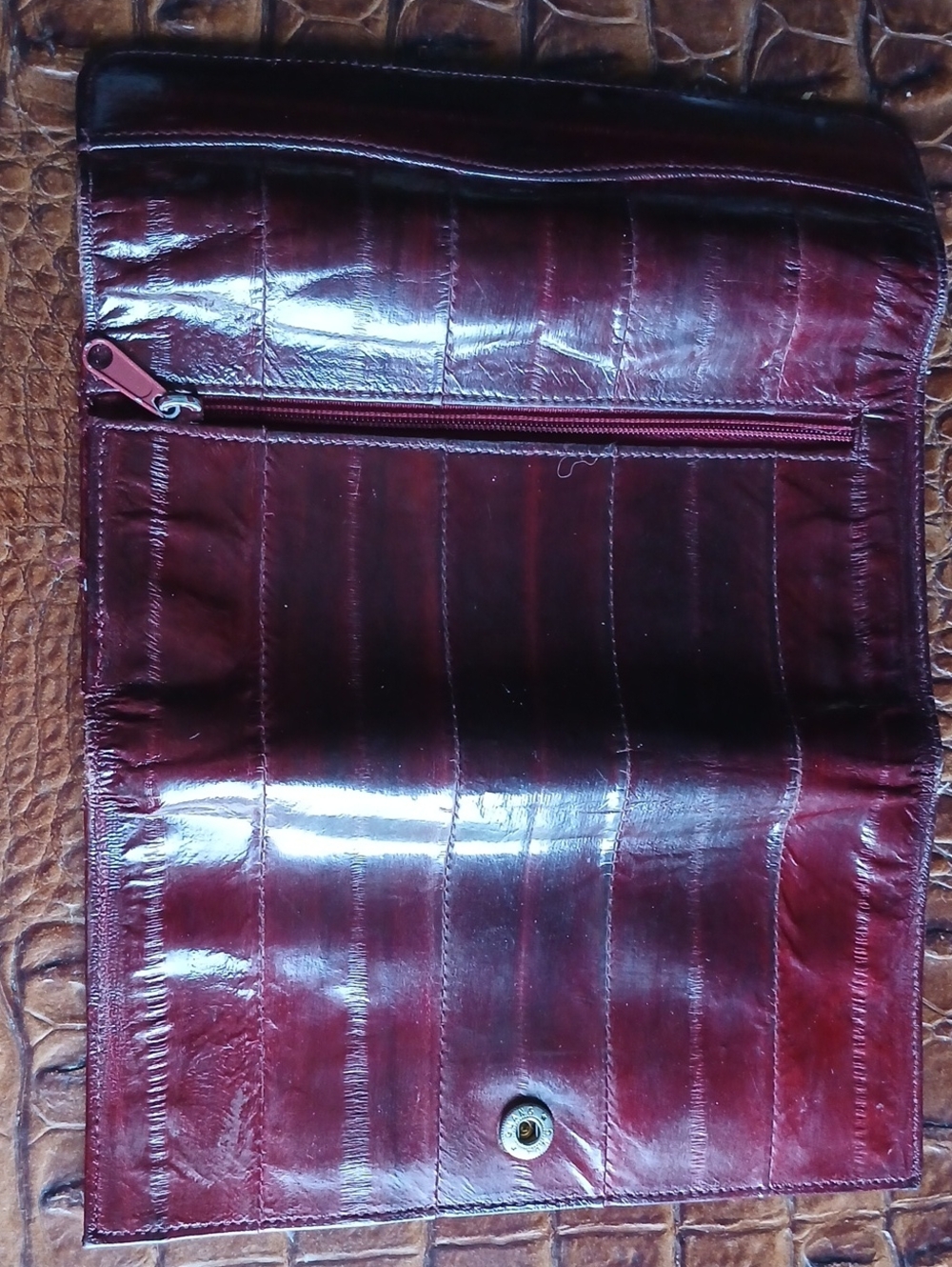 Red Leather Wallet - Picture 4 of 8